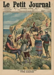 Soggetti del nuovo regno, tipi albanesi, illustrazione di copertina da 